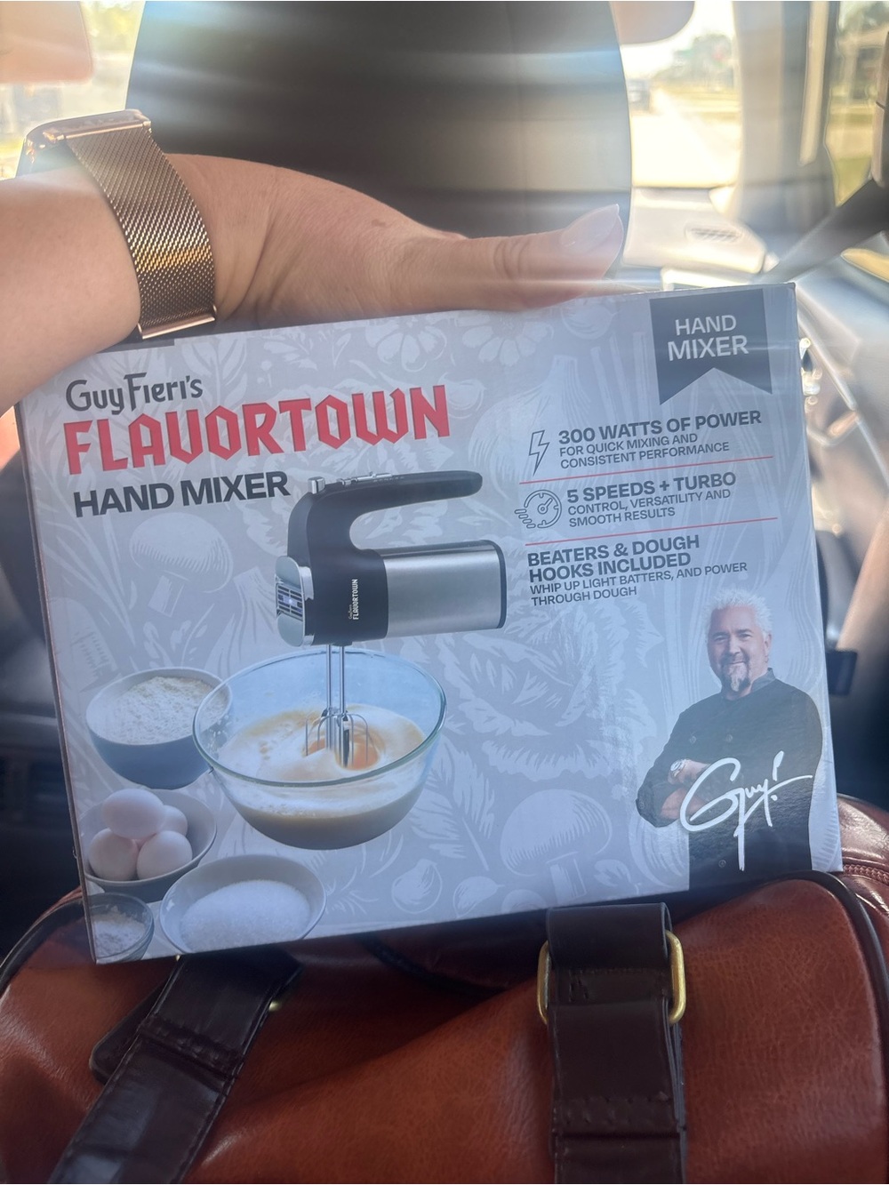 Guy Fieri Flavortown Hand Mixer - Black & Silver